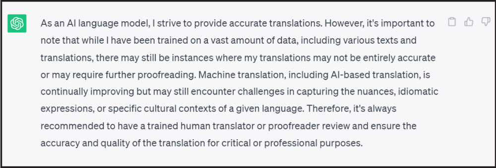 ChatGPT’s translation strengths & limitations